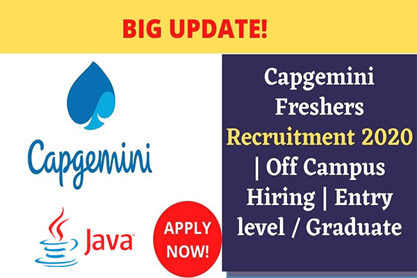 Capgemini Recruitment 2020 | Java Developer & Other Vacancies | Chennai ...